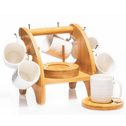 Newgrange Ceramic 6 piece  Expresso