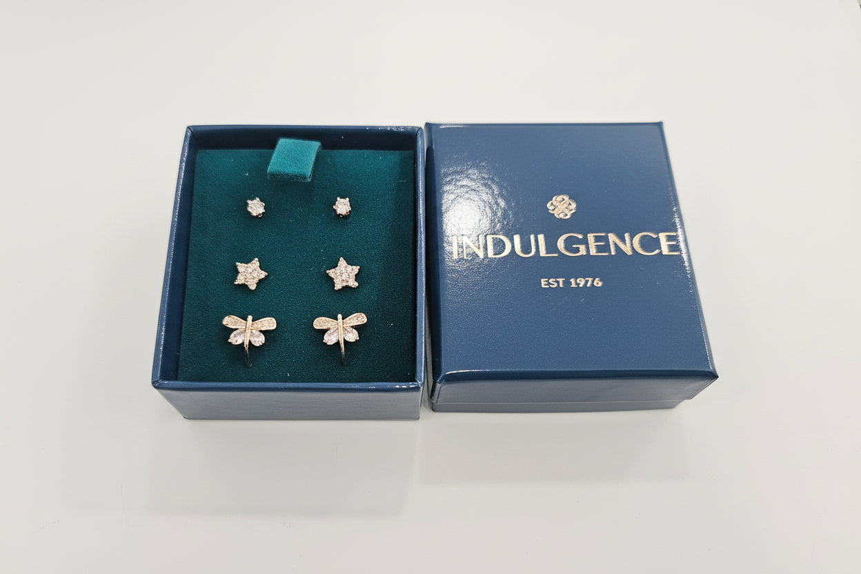 Set of 3 Goldplated  Earrings
