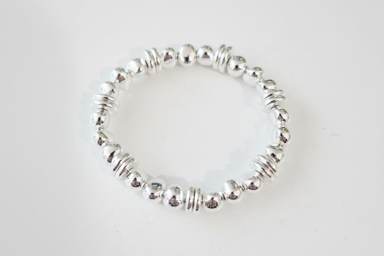 Silver Bead Bracelet