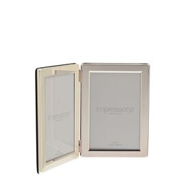 Impressions Silverplated  Double Hinged Photo  Frame 4×6