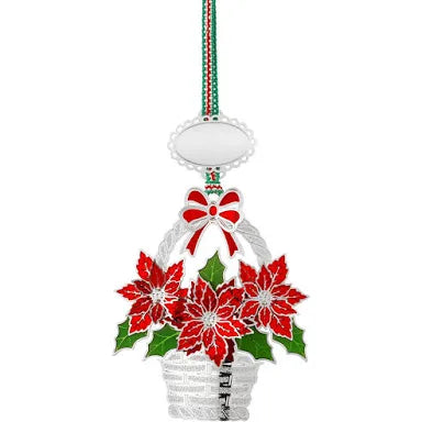 Newbridge Poinsiettia in Basket Tree Decoration