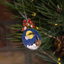 Newbridge Gold Plated Santa Sleigh Christmas Tree Decoration