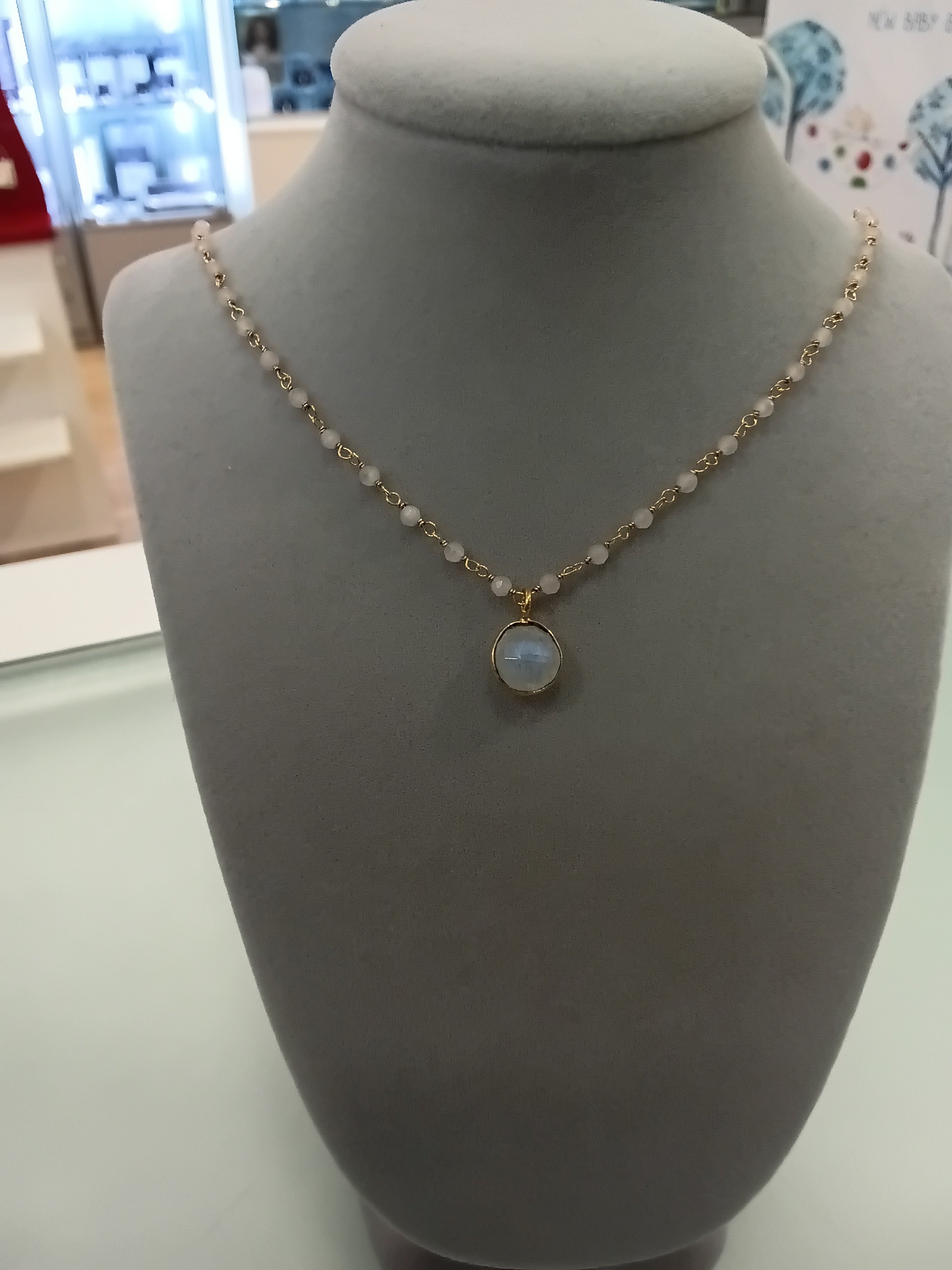 Moonstone Gold Plated Necklace