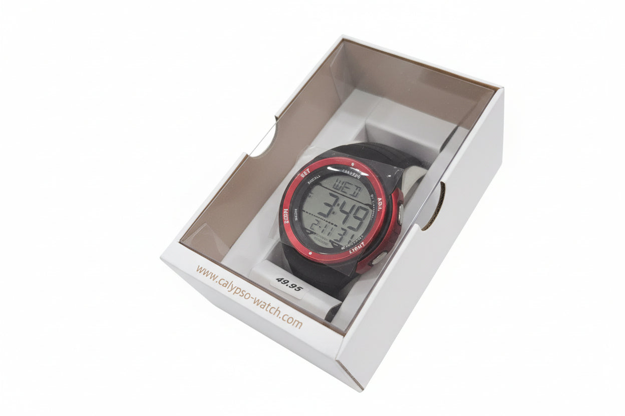 Calypso Red & Black Digital Watch