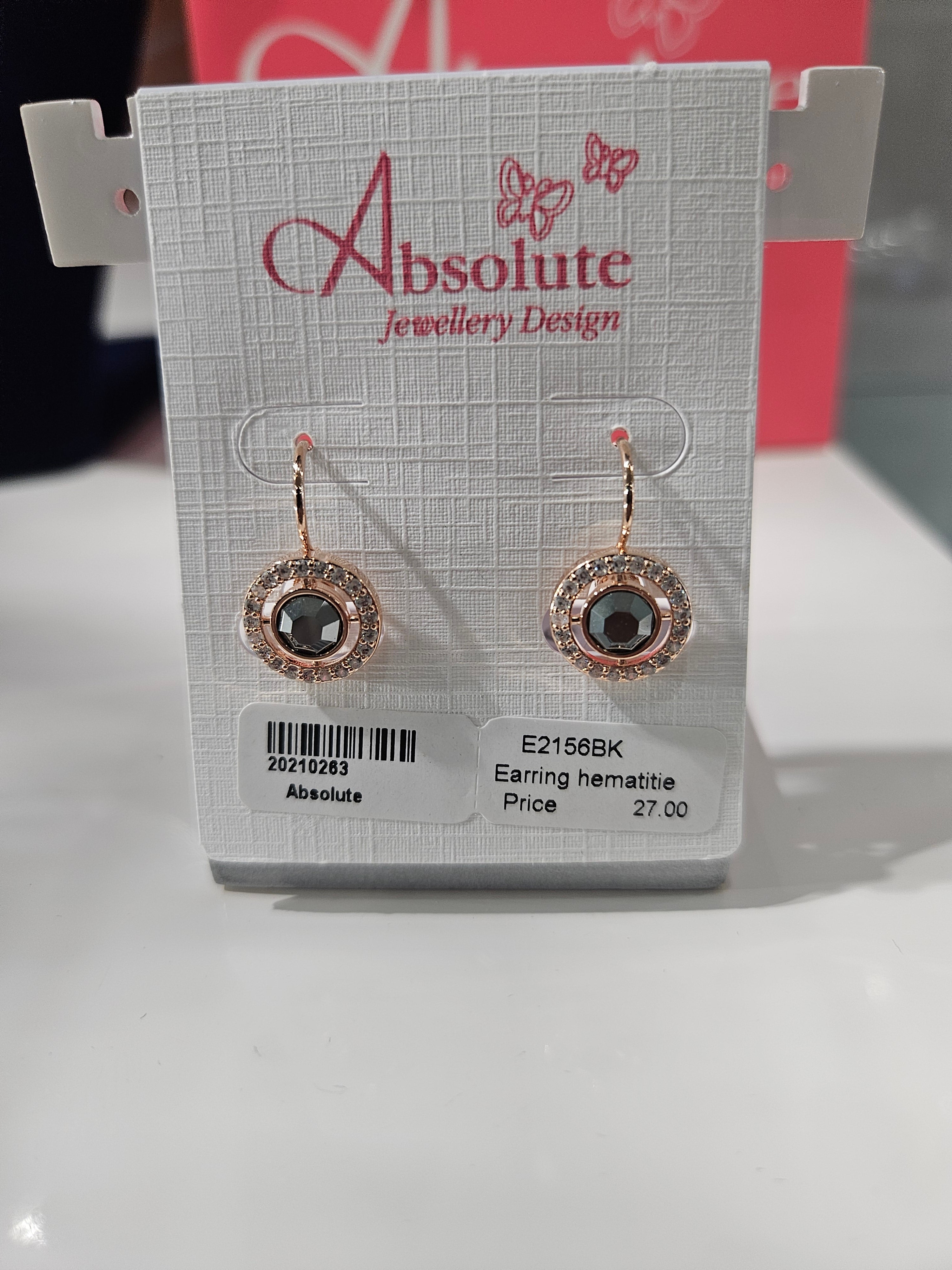 Absolute Rosegold Plated Hematite Earrings