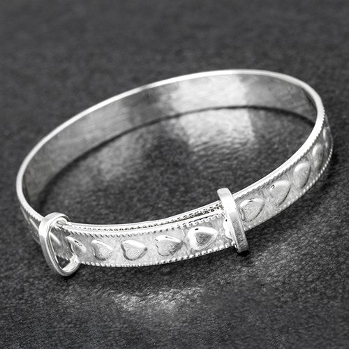 Silver Plat Christening  Bangle