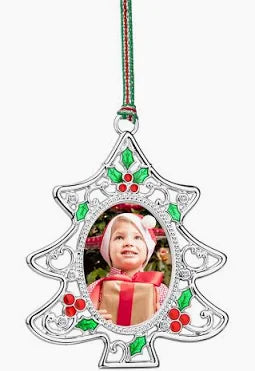 Newbridge Holly Christmas Tree Photoframe Decoration