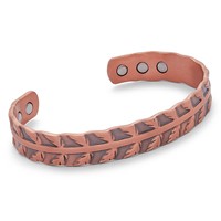 EQ For Men Feather Edge Copper Bangle