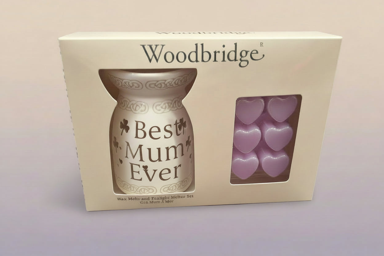 Woodbridge  Wax Melt & Tealight Melter Set "Best Mum Ever"