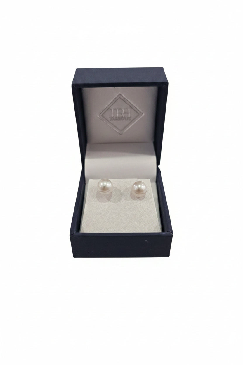 Sterling Silver Real Pearl 5.5mm Earrings