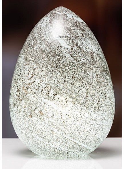 The Grange Collection Black Glass Egg Lamp