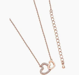 Tipperary Crystal Rosegold  Heart Pendant