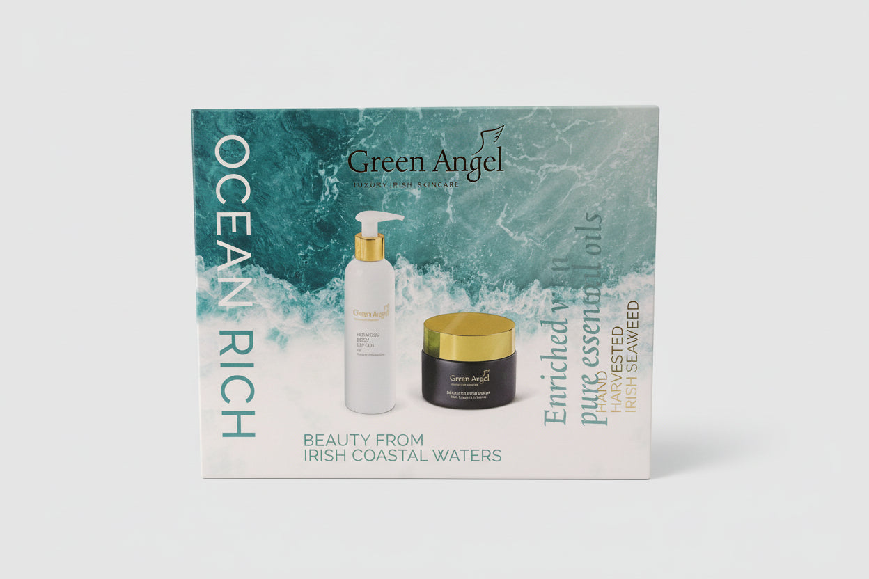 Green Angel Ocean Rich Gift Set (Seaweed Body Lotion & Seaweed Hand Cream)
