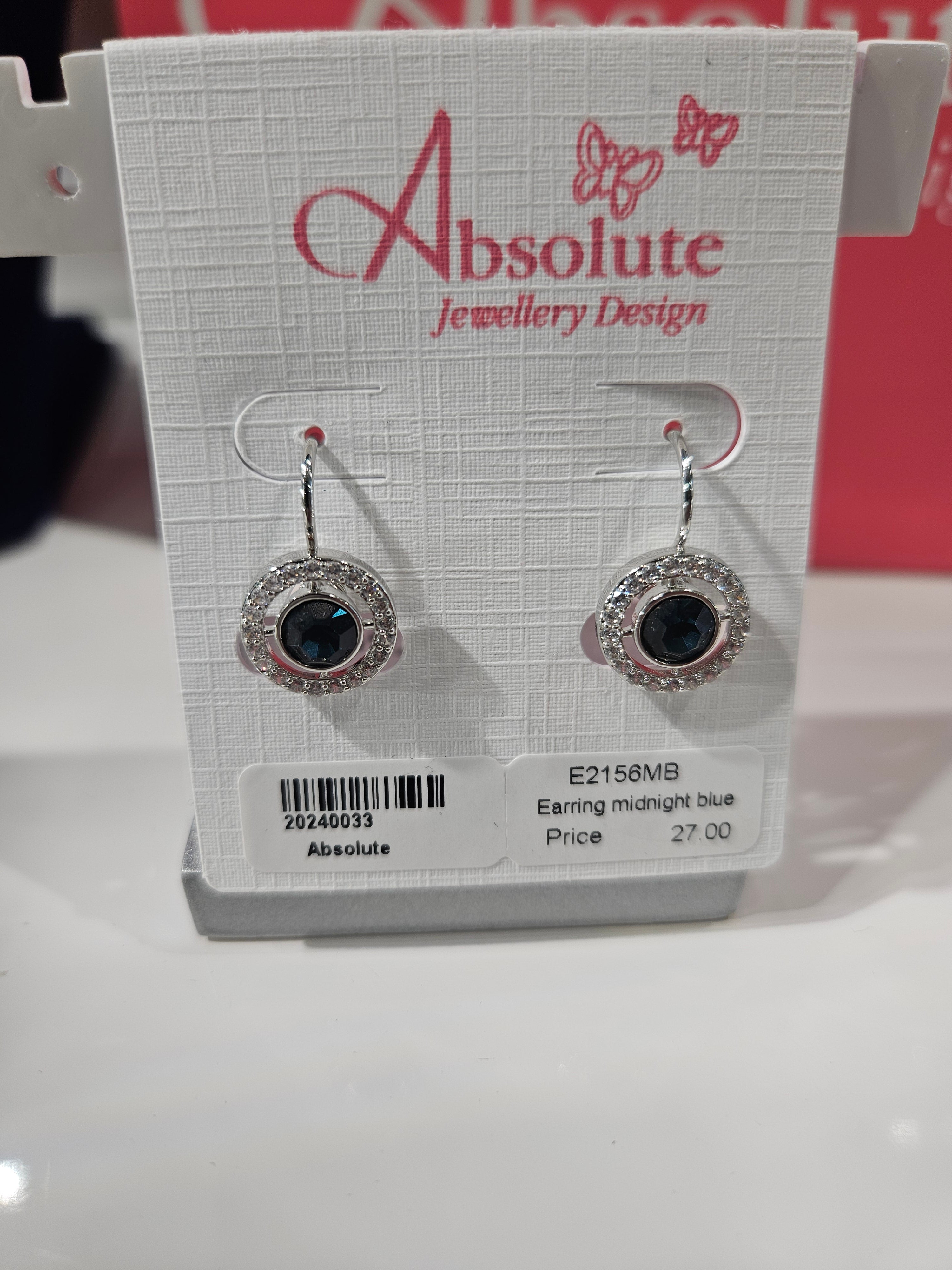 Absolute Midnight Blue Stone Earring