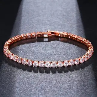 Absolute Rose Gold Plated Tennis Bracelet