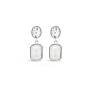 Absolute Silverplated  Drop Earring with Dimante & Moon Stone