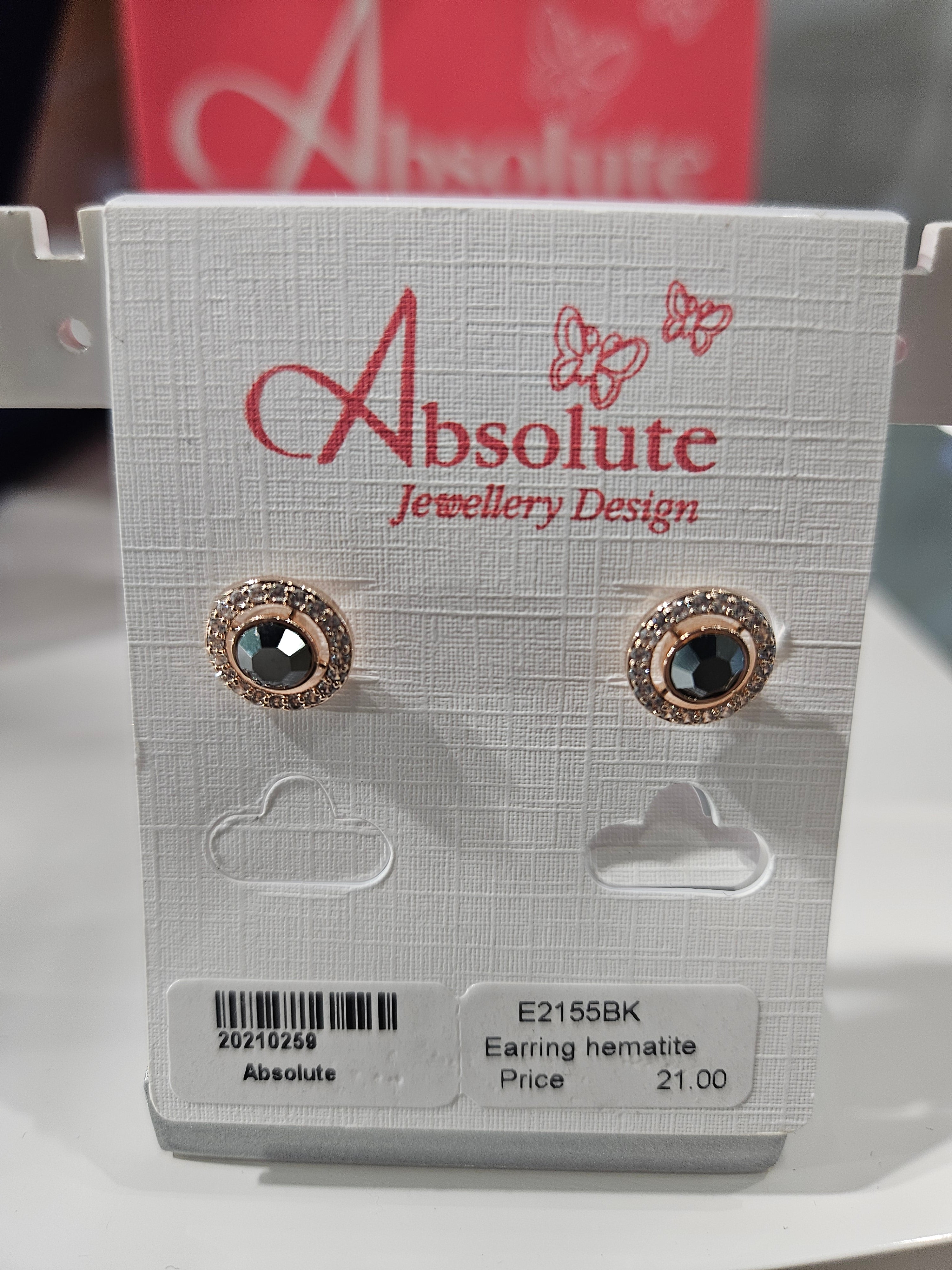 Absolute Rosegold Plated & Hematite Earrings