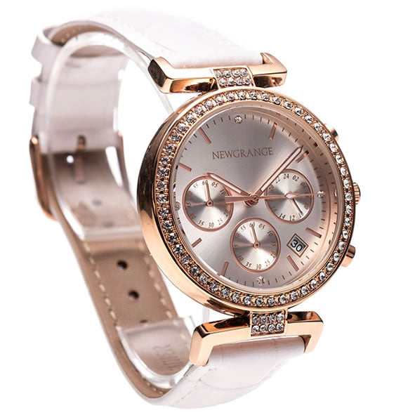 White Bezel Ladies Watch
