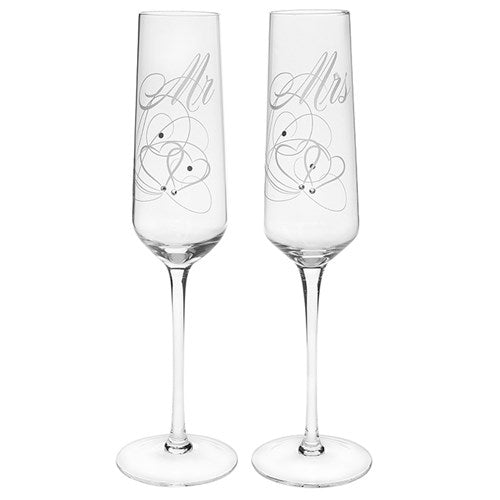 Mr & Mrs Flutes Pair