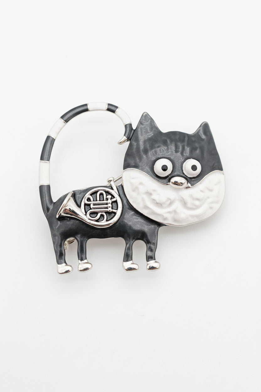 Magnetic Cat Brooch