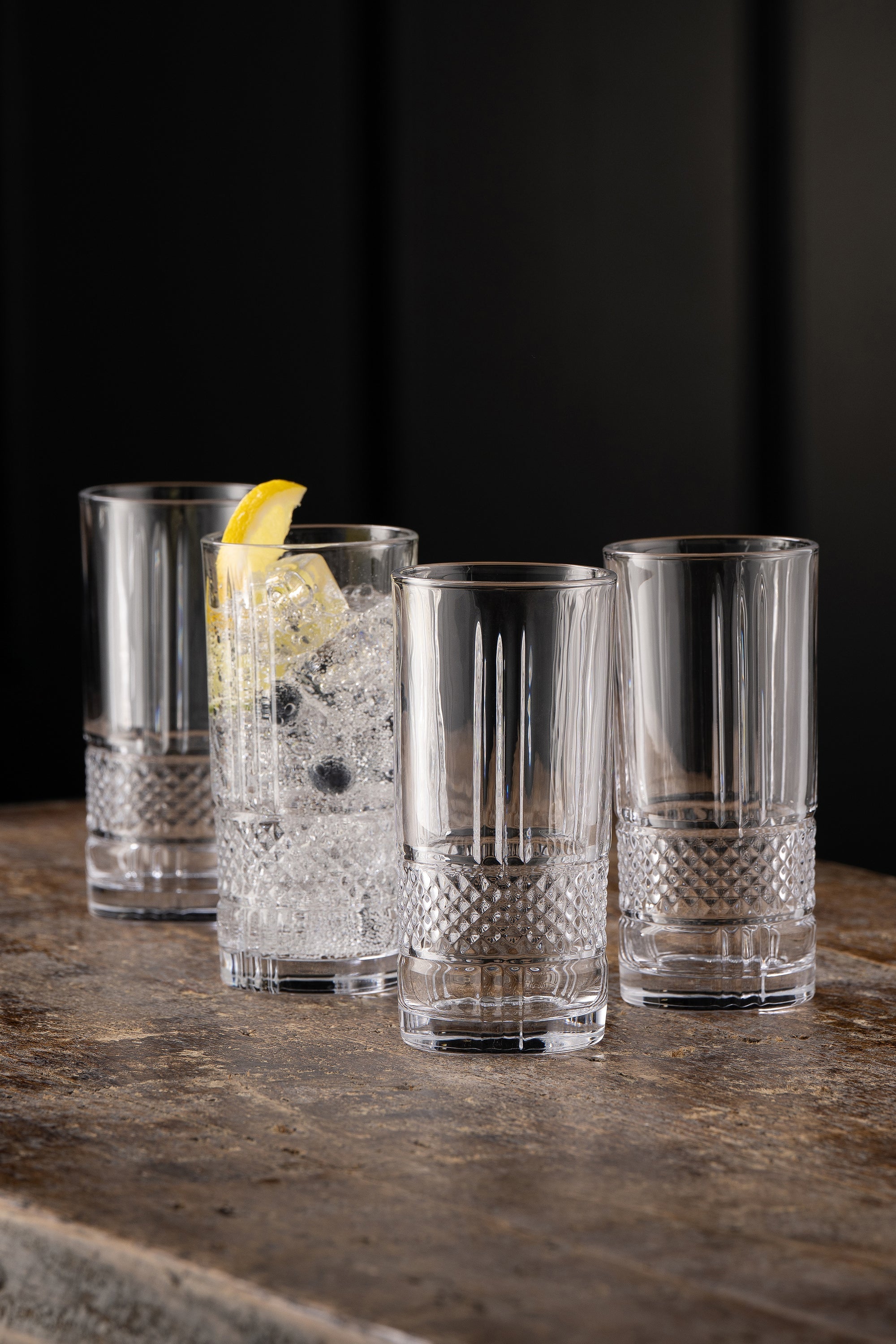 Galway Crystal Eyre Hiball  Glasses  Set of 4