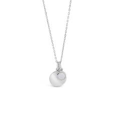 Sterling Silver Birthstone  Pendant October