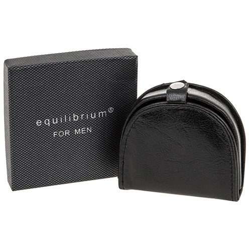 EQ For Men Rigid Coin Purse Black
