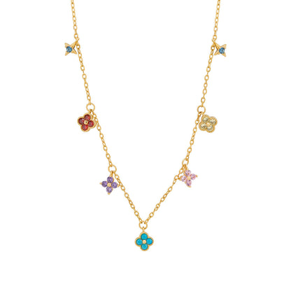 NJO Yellow 7 Multi Colour Charm Drop