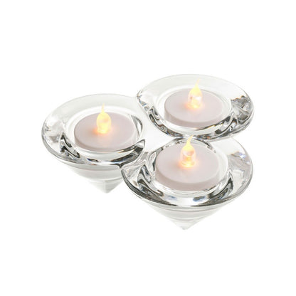 Trio votive with led lights