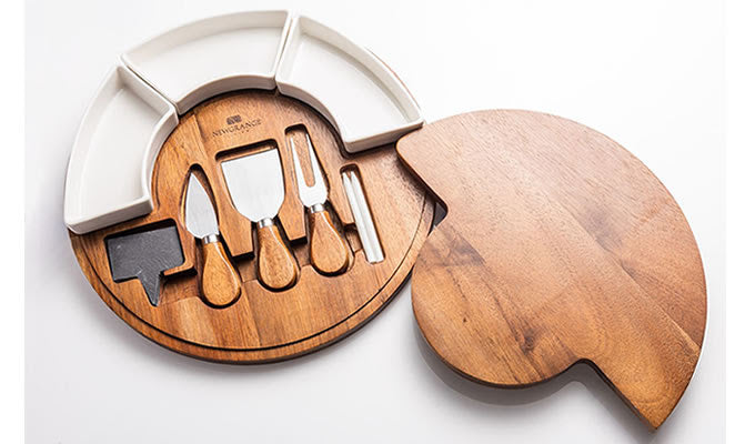 Newgrange Cheese Board Set with Ceramic Dishes